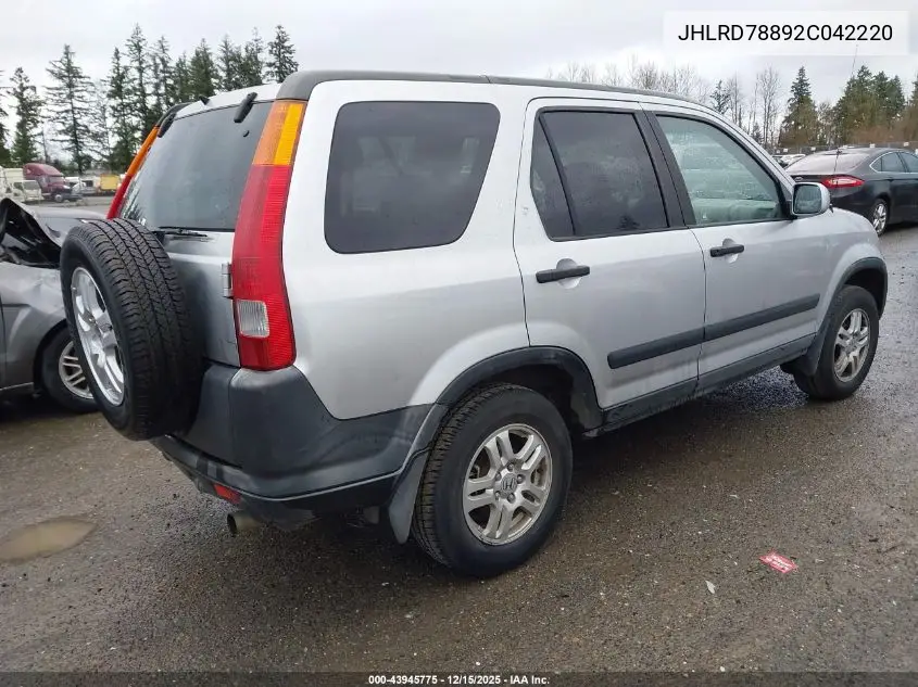 JHLRD78892C042220 2002 Honda Cr-V Ex