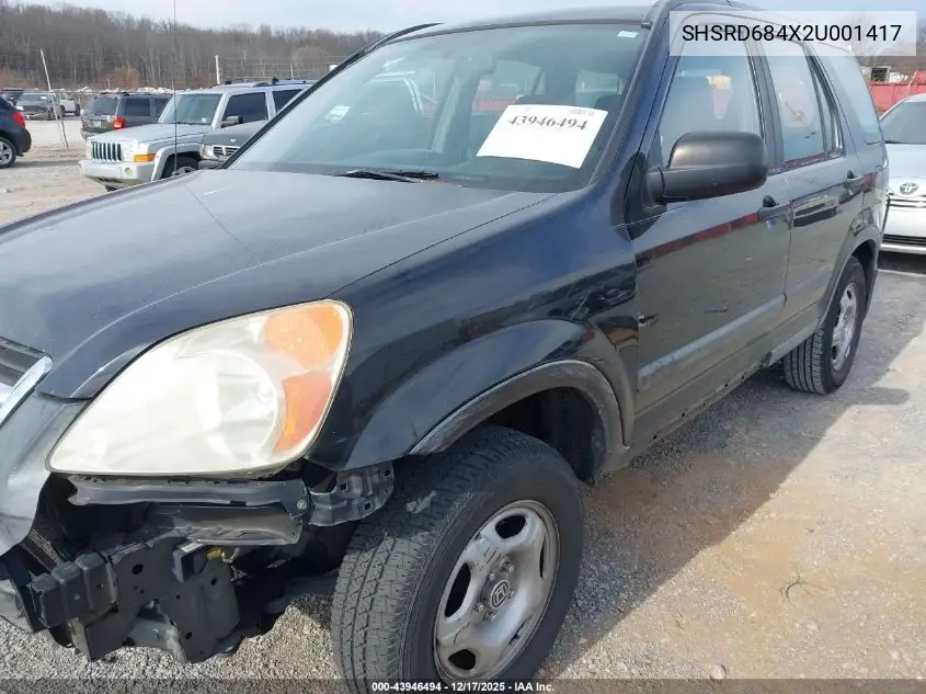 SHSRD684X2U001417 2002 Honda Cr-V Lx