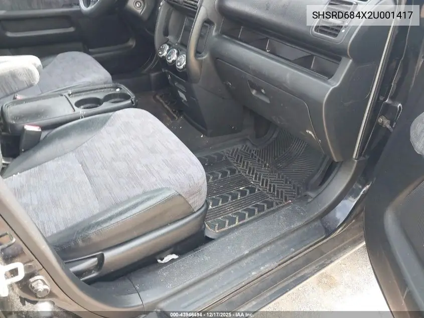 SHSRD684X2U001417 2002 Honda Cr-V Lx