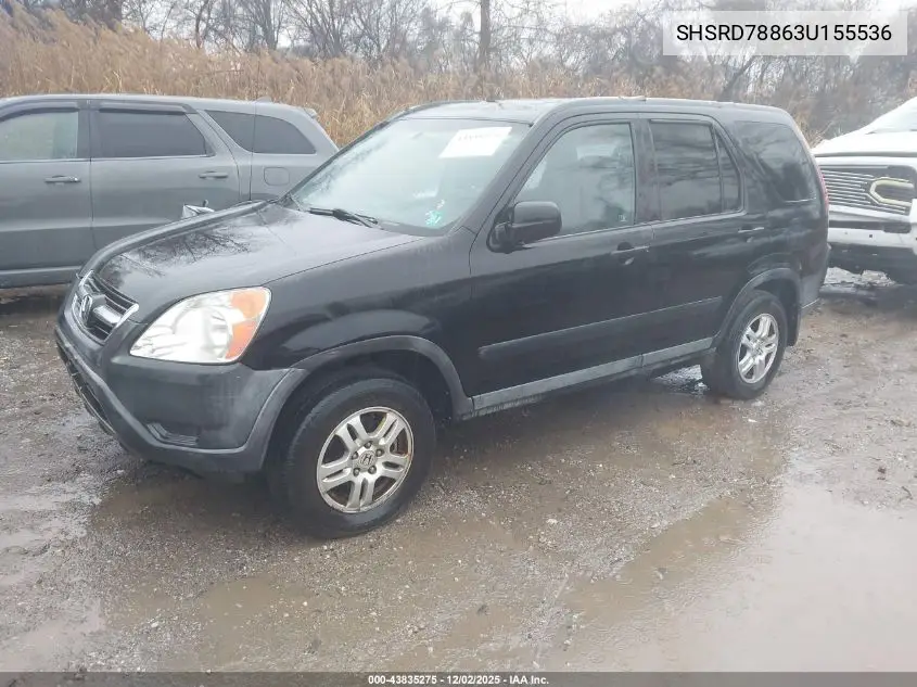 SHSRD78863U155536 2003 Honda Cr-V Ex