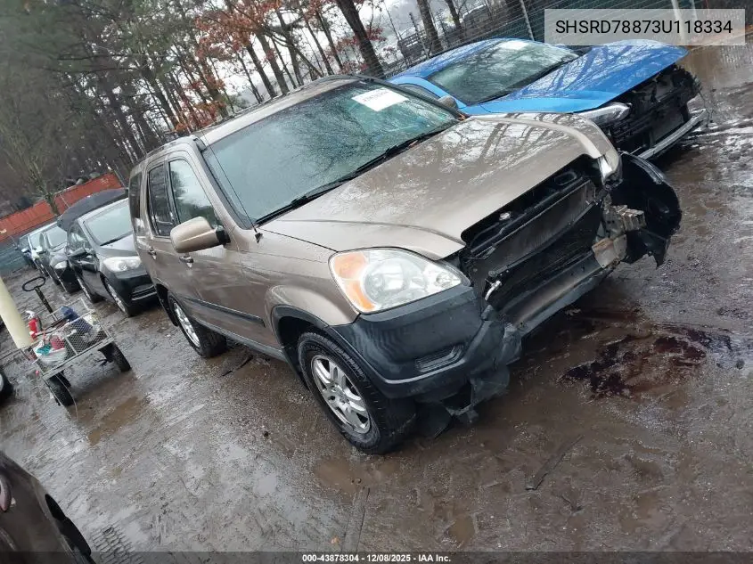 SHSRD78873U118334 2003 Honda Cr-V Ex