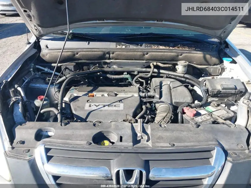 JHLRD68403C014511 2003 Honda Cr-V Lx