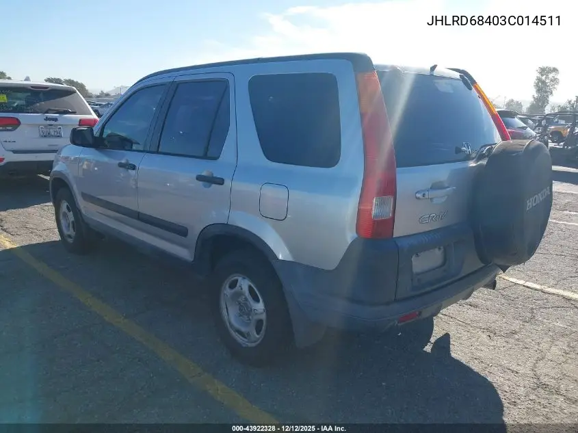 JHLRD68403C014511 2003 Honda Cr-V Lx