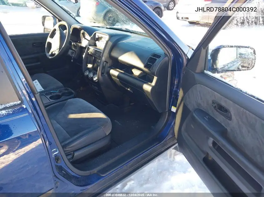 JHLRD78804C000392 2004 Honda Cr-V Ex