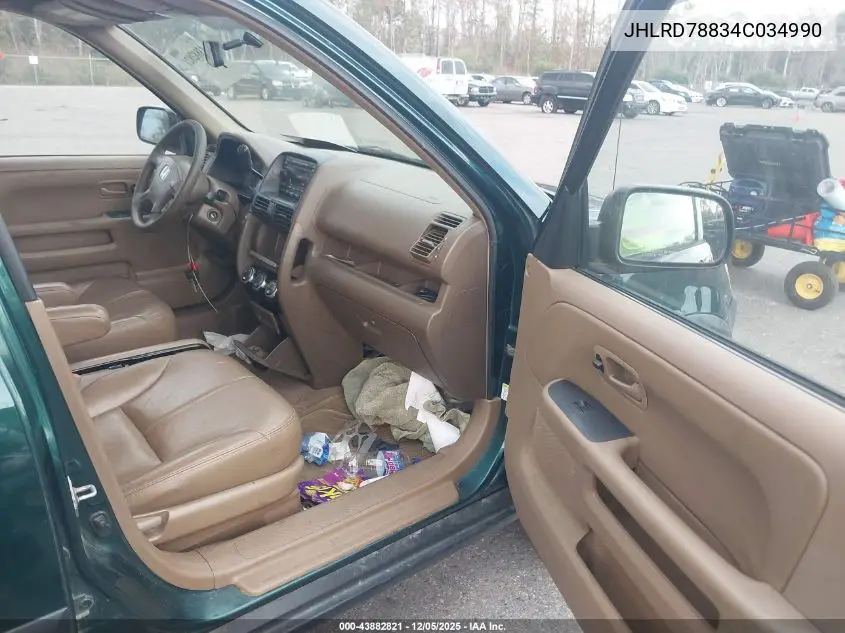 JHLRD78834C034990 2004 Honda Cr-V Ex