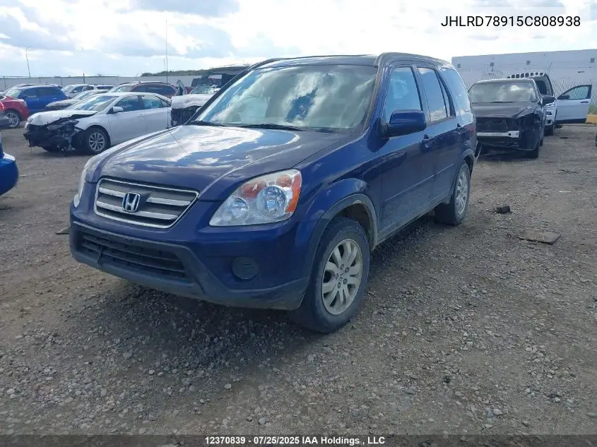 JHLRD78915C808938 2005 Honda Cr-V Ex-L