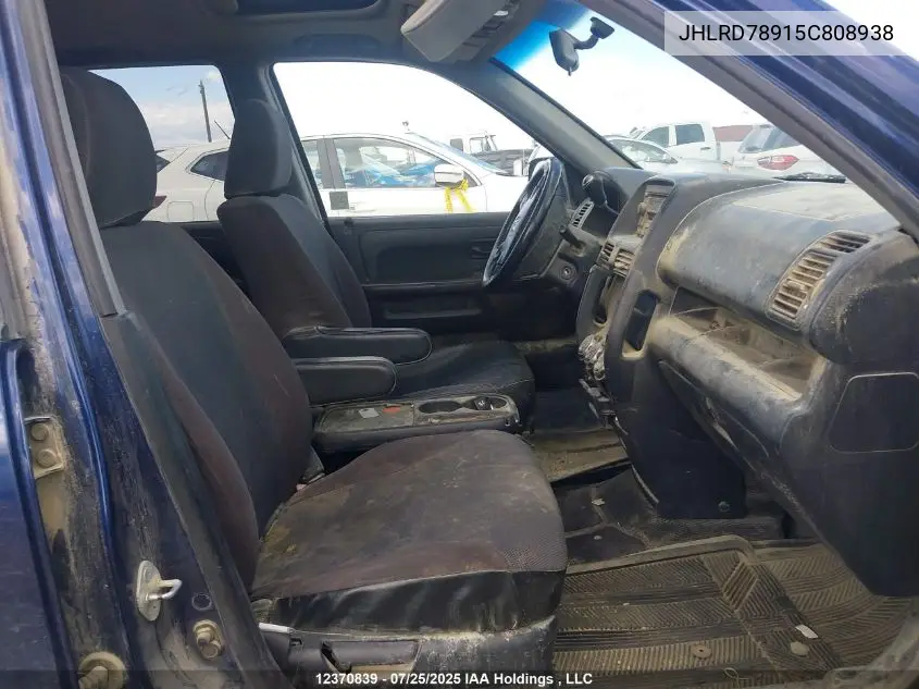 JHLRD78915C808938 2005 Honda Cr-V Ex-L