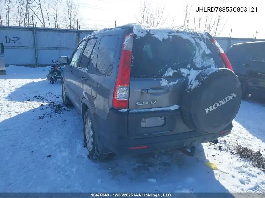 JHLRD78855C803121 2005 Honda Cr-V Ex