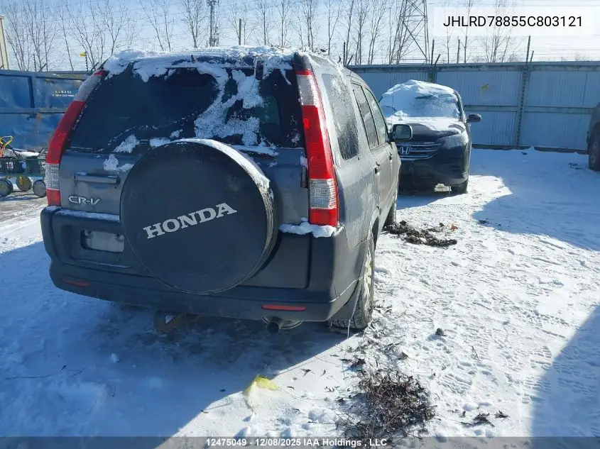 JHLRD78855C803121 2005 Honda Cr-V Ex
