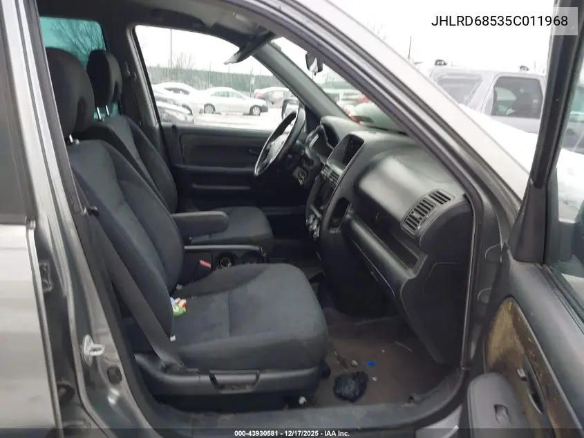 JHLRD68535C011968 2005 Honda Cr-V Lx