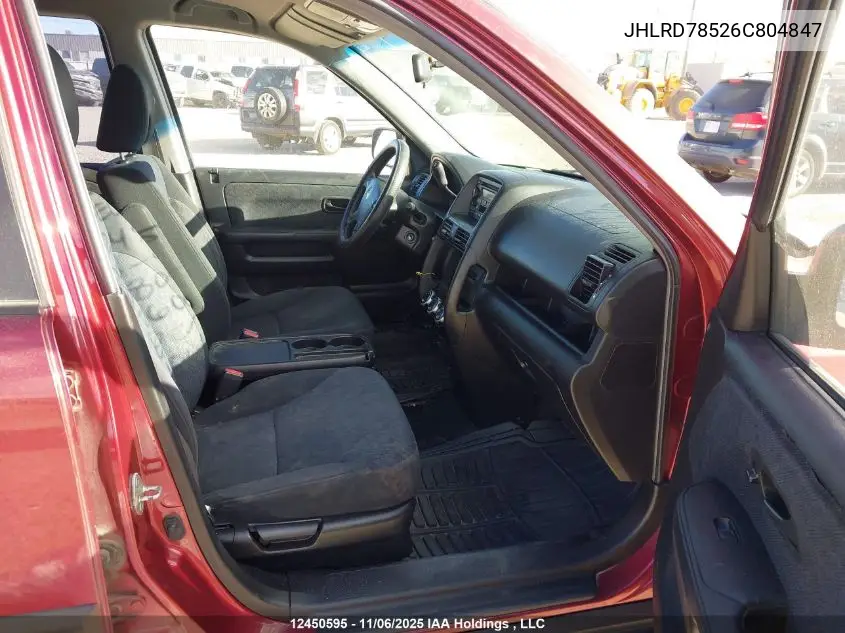 JHLRD78526C804847 2006 Honda Cr-V Lx