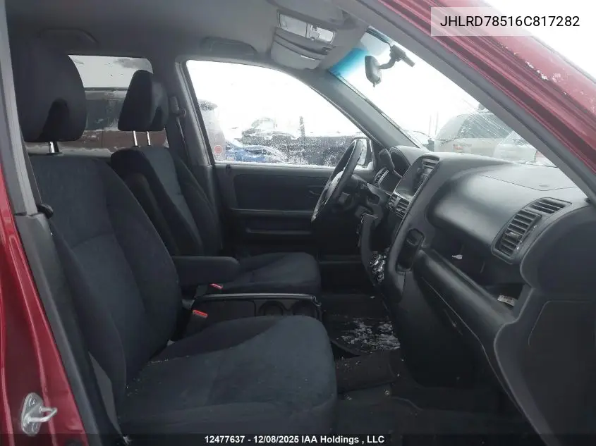 JHLRD78516C817282 2006 Honda Cr-V Lx