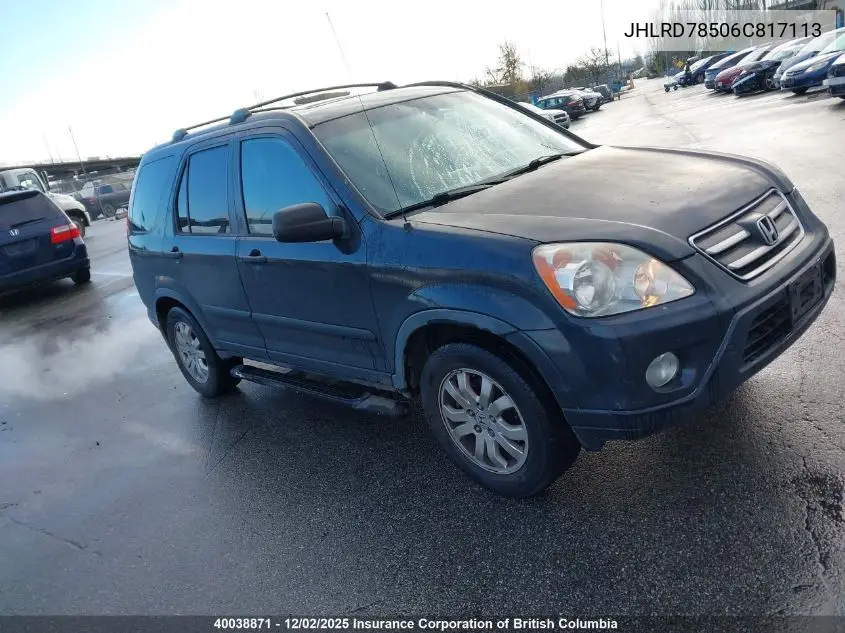JHLRD78506C817113 2006 Honda Cr-V