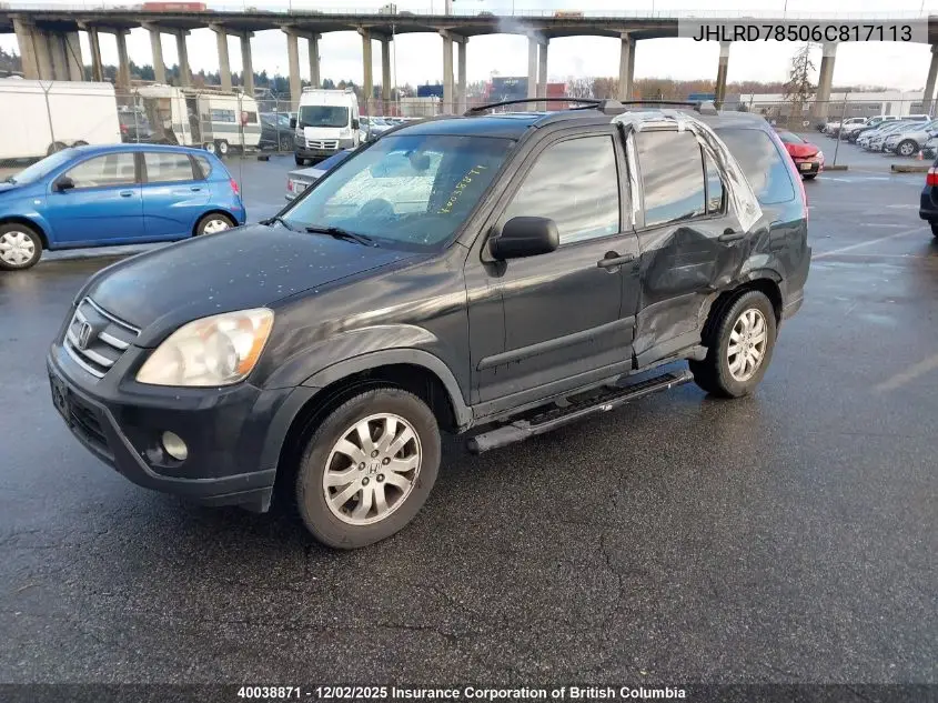 JHLRD78506C817113 2006 Honda Cr-V