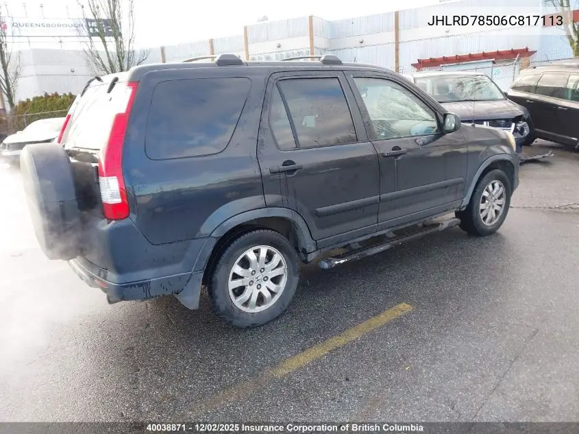 JHLRD78506C817113 2006 Honda Cr-V