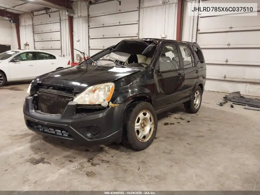 JHLRD785X6C037510 2006 Honda Cr-V Lx
