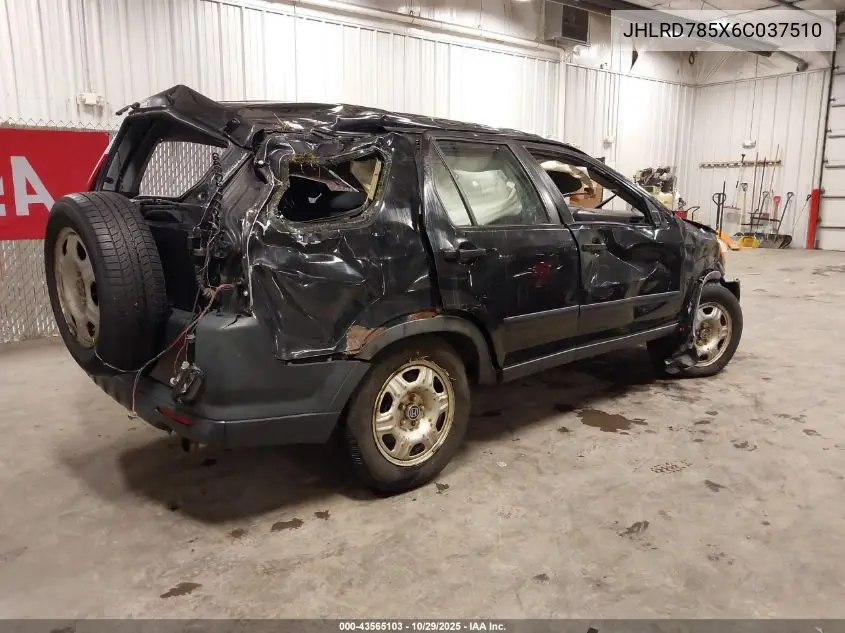 JHLRD785X6C037510 2006 Honda Cr-V Lx