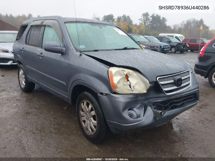 SHSRD78936U440286 2006 Honda Cr-V Se