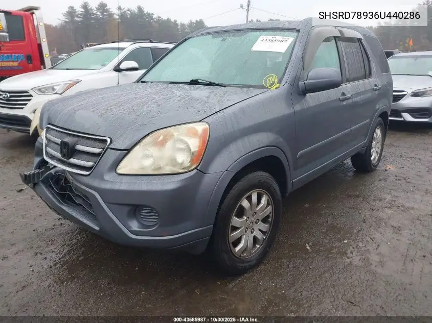 SHSRD78936U440286 2006 Honda Cr-V Se