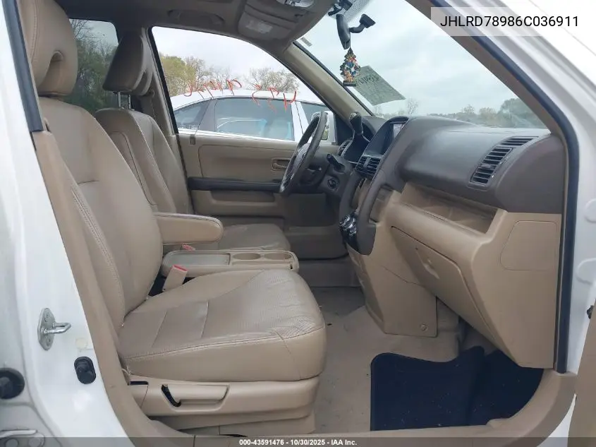 JHLRD78986C036911 2006 Honda Cr-V Se