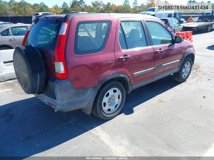 SHSRD78566U431434 2006 Honda Cr-V Lx