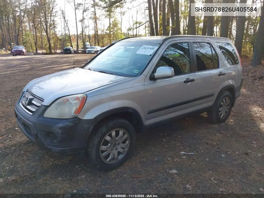 SHSRD78826U405584 2006 Honda Cr-V Ex