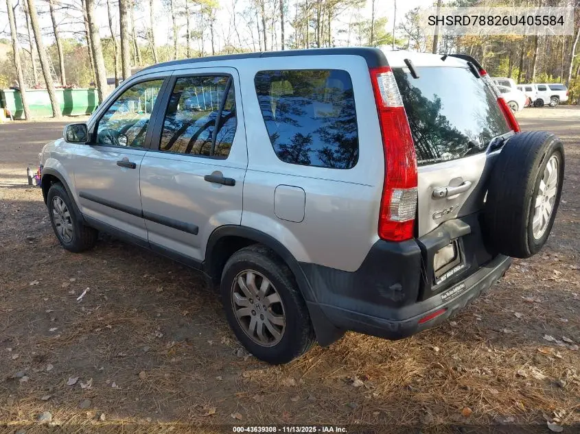 SHSRD78826U405584 2006 Honda Cr-V Ex