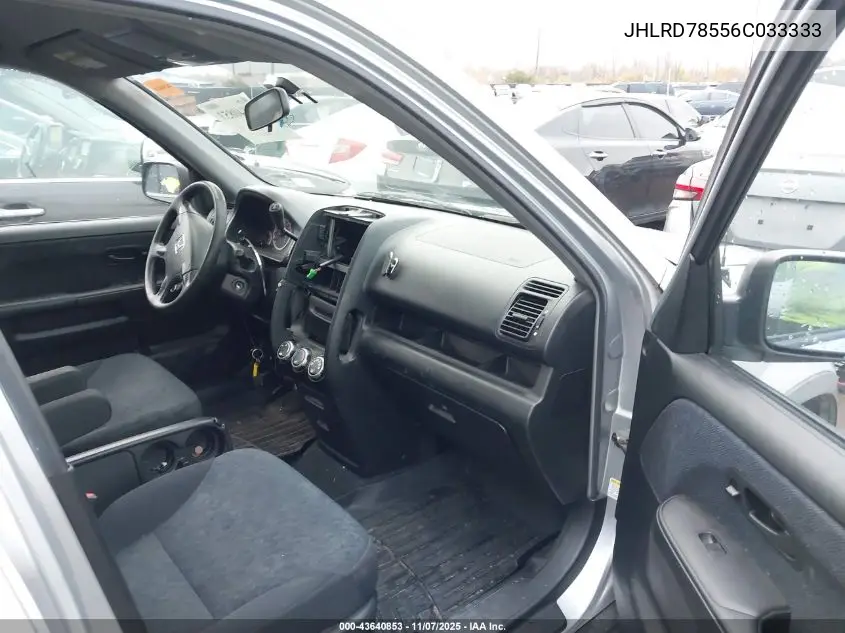 JHLRD78556C033333 2006 Honda Cr-V Lx