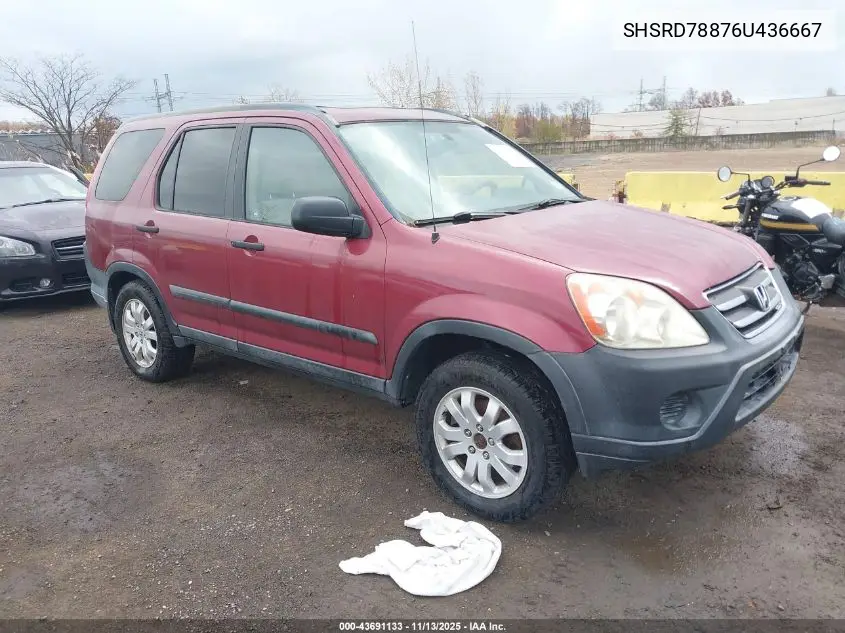 SHSRD78876U436667 2006 Honda Cr-V Ex
