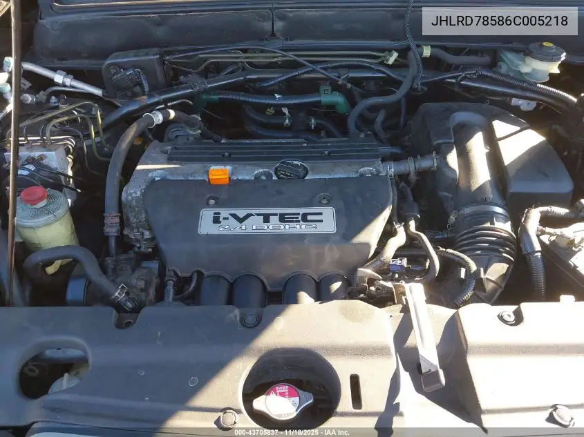 JHLRD78586C005218 2006 Honda Cr-V Lx