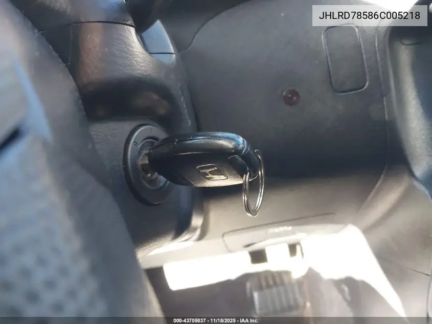 JHLRD78586C005218 2006 Honda Cr-V Lx