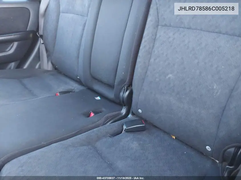 JHLRD78586C005218 2006 Honda Cr-V Lx