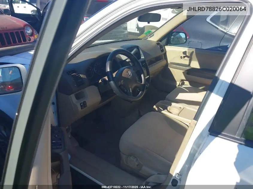JHLRD78826C020064 2006 Honda Cr-V Ex
