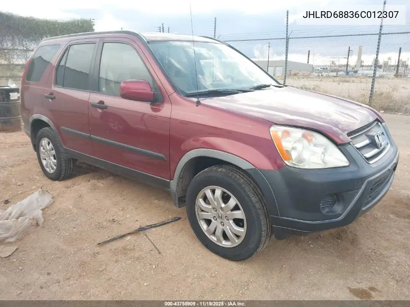 JHLRD68836C012307 2006 Honda Cr-V Ex