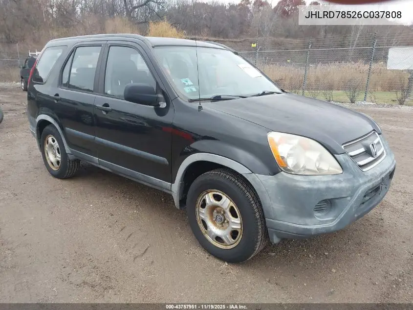 JHLRD78526C037808 2006 Honda Cr-V Lx