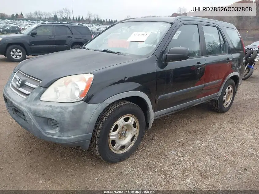 JHLRD78526C037808 2006 Honda Cr-V Lx