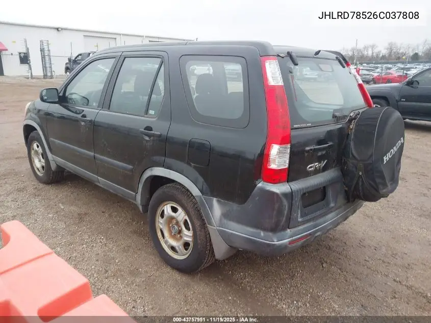 JHLRD78526C037808 2006 Honda Cr-V Lx