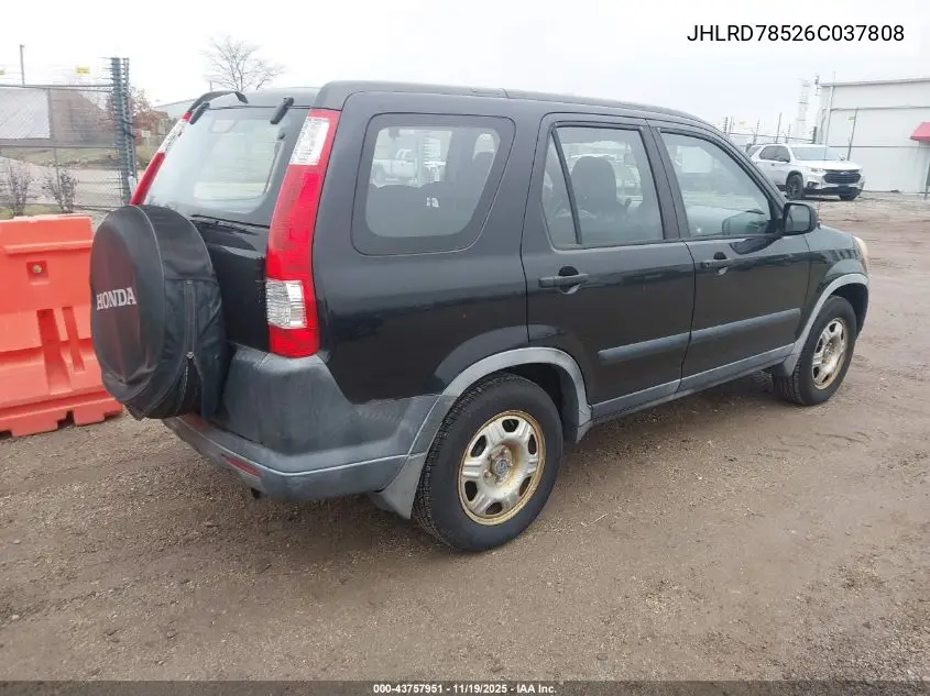 JHLRD78526C037808 2006 Honda Cr-V Lx