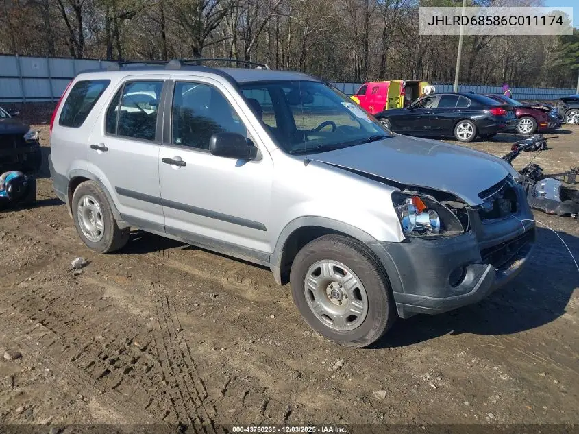 JHLRD68586C011174 2006 Honda Cr-V Lx