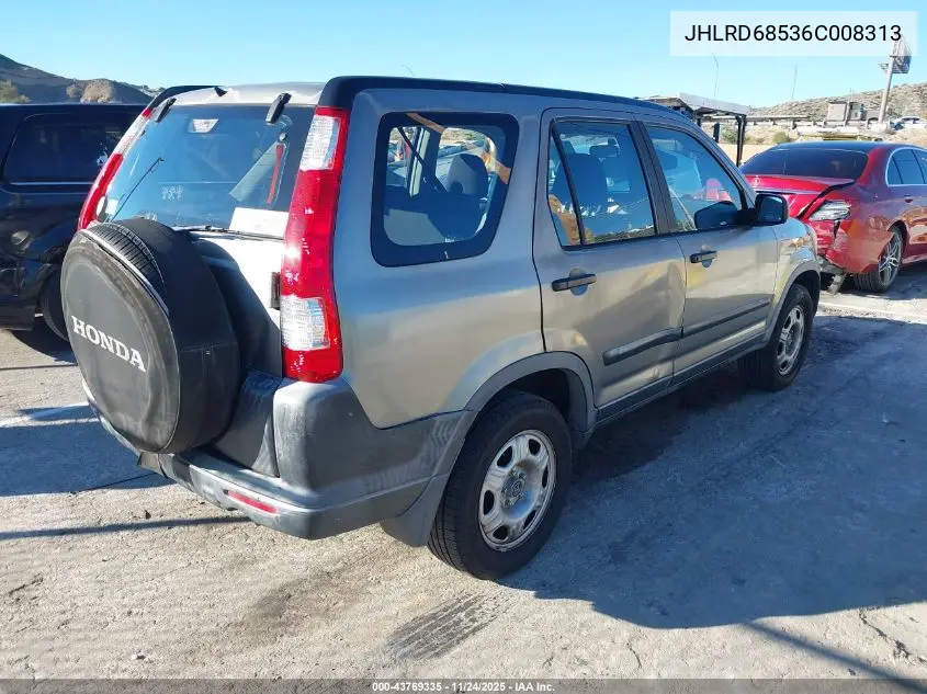 JHLRD68536C008313 2006 Honda Cr-V Lx