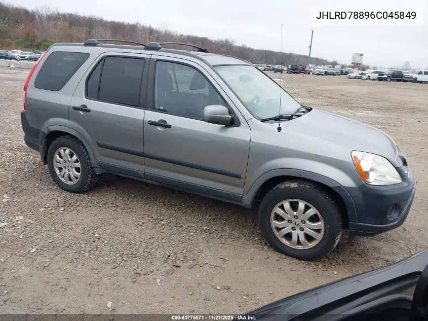 JHLRD78896C045849 2006 Honda Cr-V Ex