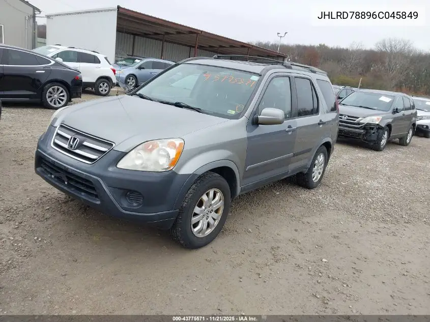 JHLRD78896C045849 2006 Honda Cr-V Ex