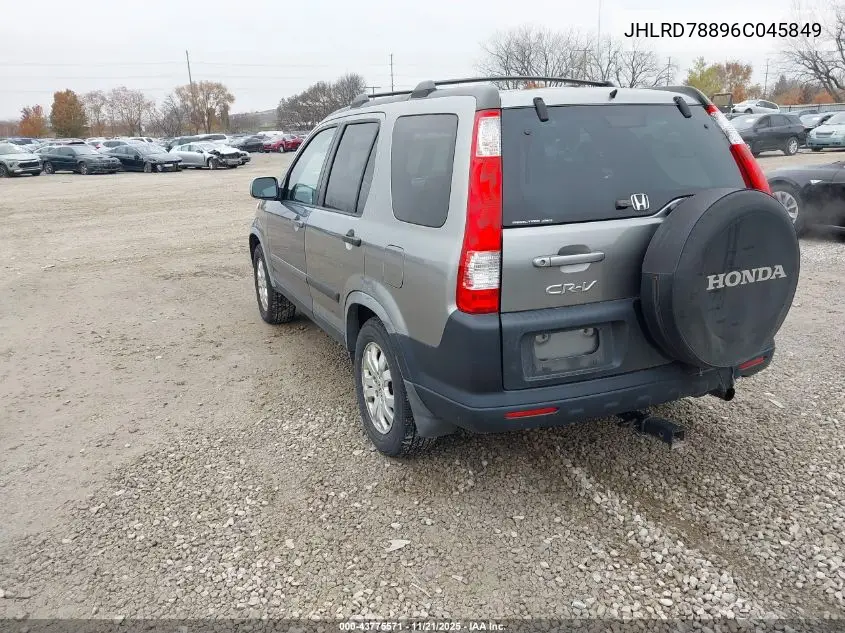 JHLRD78896C045849 2006 Honda Cr-V Ex