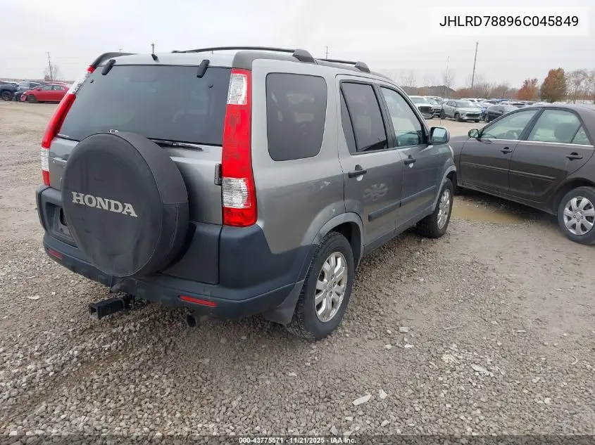 JHLRD78896C045849 2006 Honda Cr-V Ex