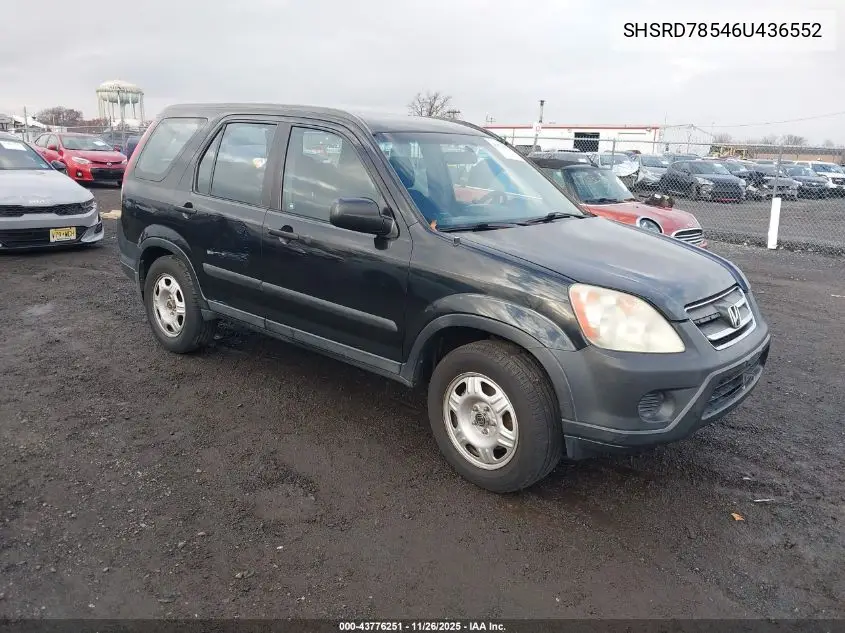 SHSRD78546U436552 2006 Honda Cr-V Lx