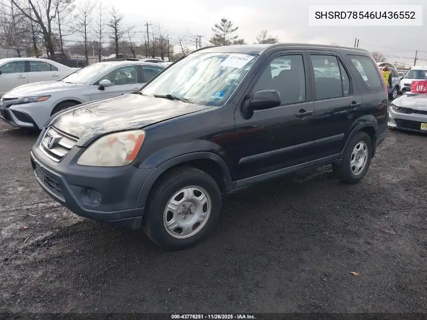 SHSRD78546U436552 2006 Honda Cr-V Lx
