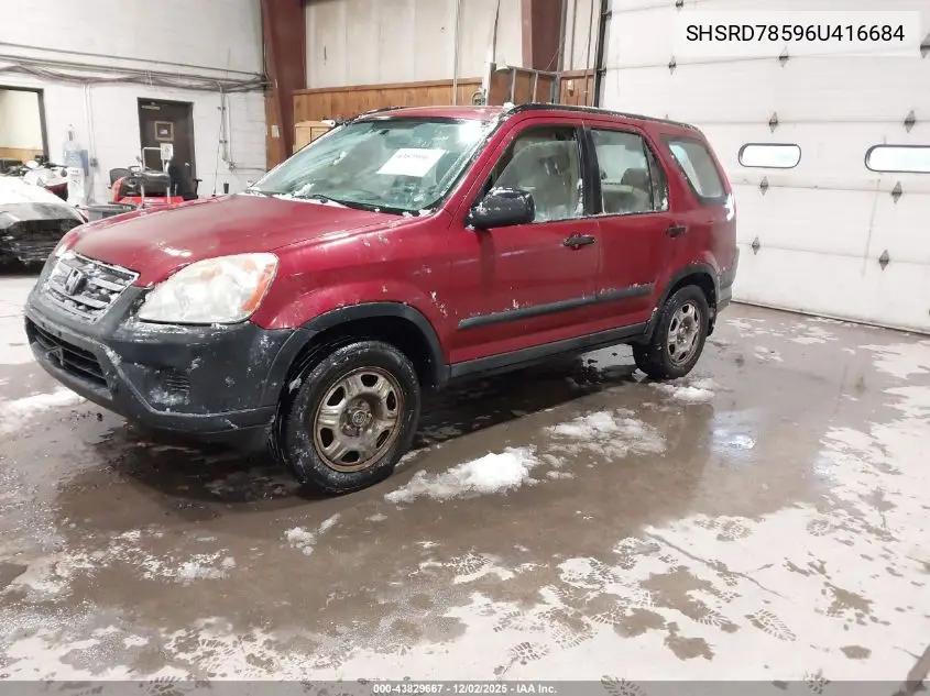 SHSRD78596U416684 2006 Honda Cr-V Lx