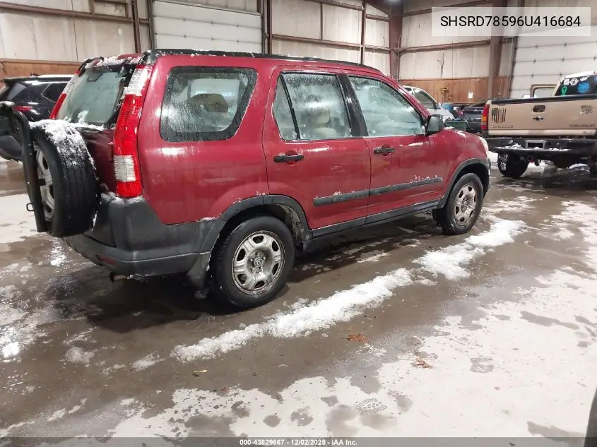 SHSRD78596U416684 2006 Honda Cr-V Lx