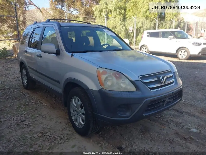 JHLRD78846C003234 2006 Honda Cr-V Ex