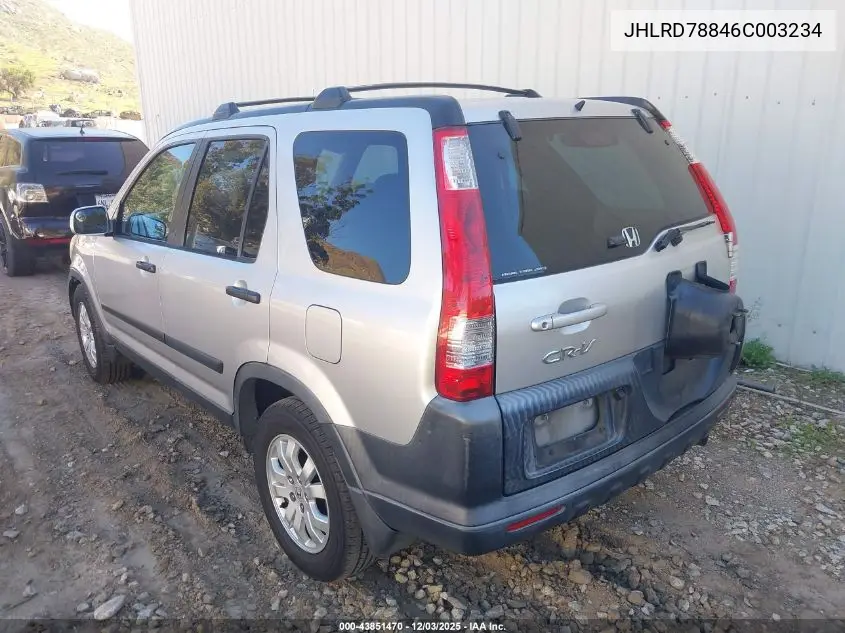 JHLRD78846C003234 2006 Honda Cr-V Ex